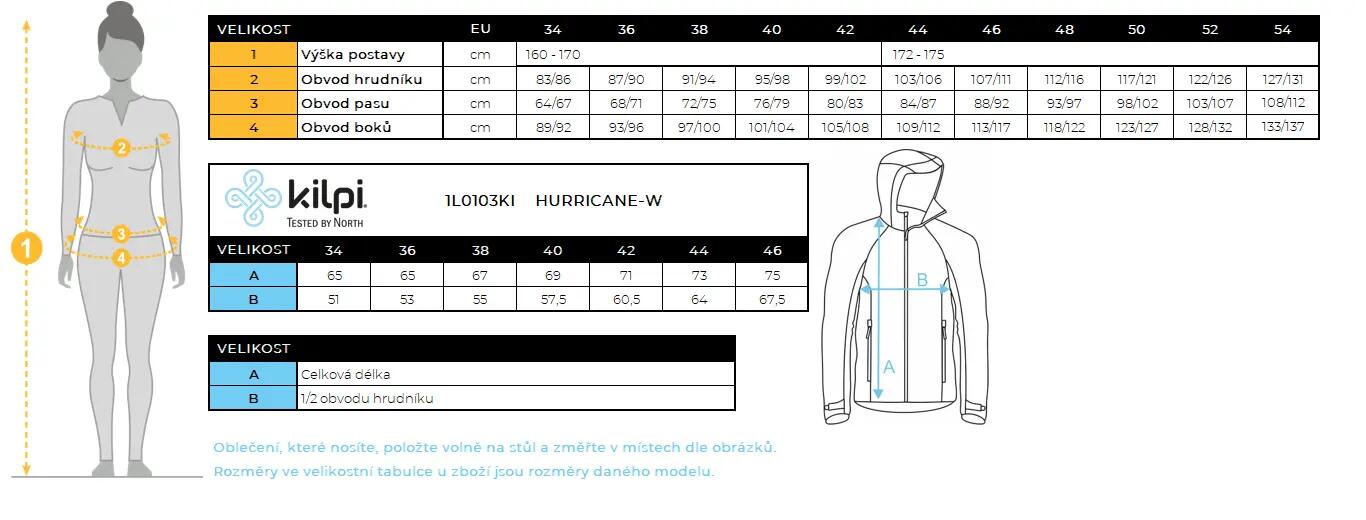 Waterdichte jas voor dames Kilpi HURRICANE-W 7/7