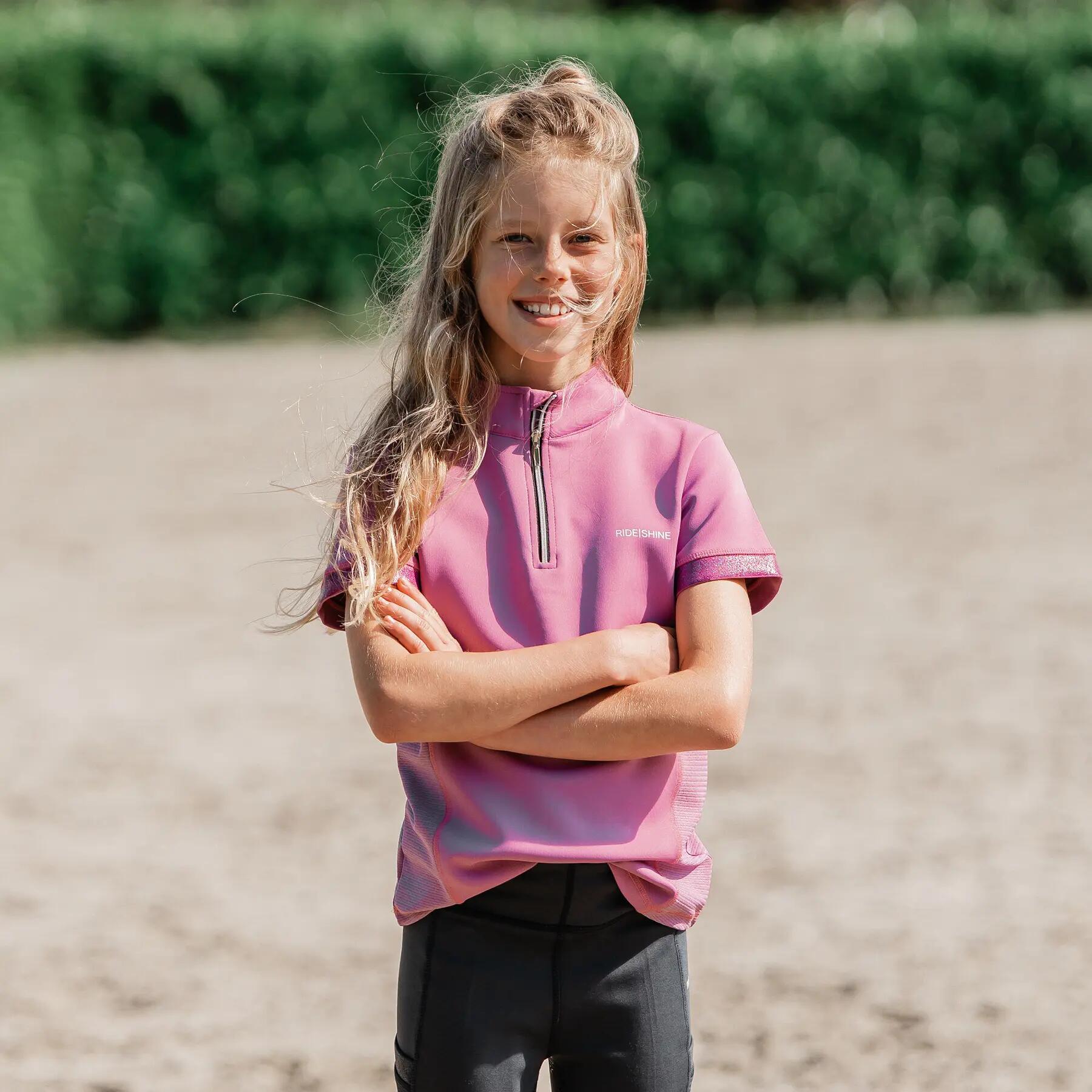 T-shirt 1/4 zip menina Red Horse Miki 3/5