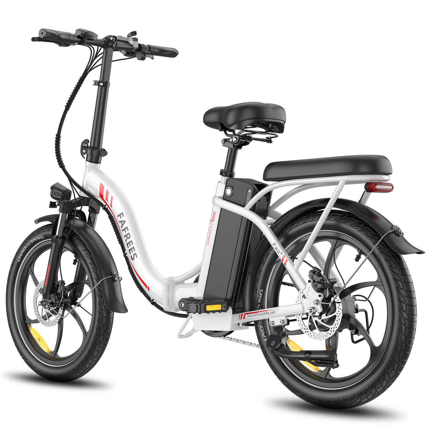 FAFREES F20+ 20" Fatbike-E-Bike mit 20-Ah-Akku und Shimano 7-Gang-Schaltung 3/7