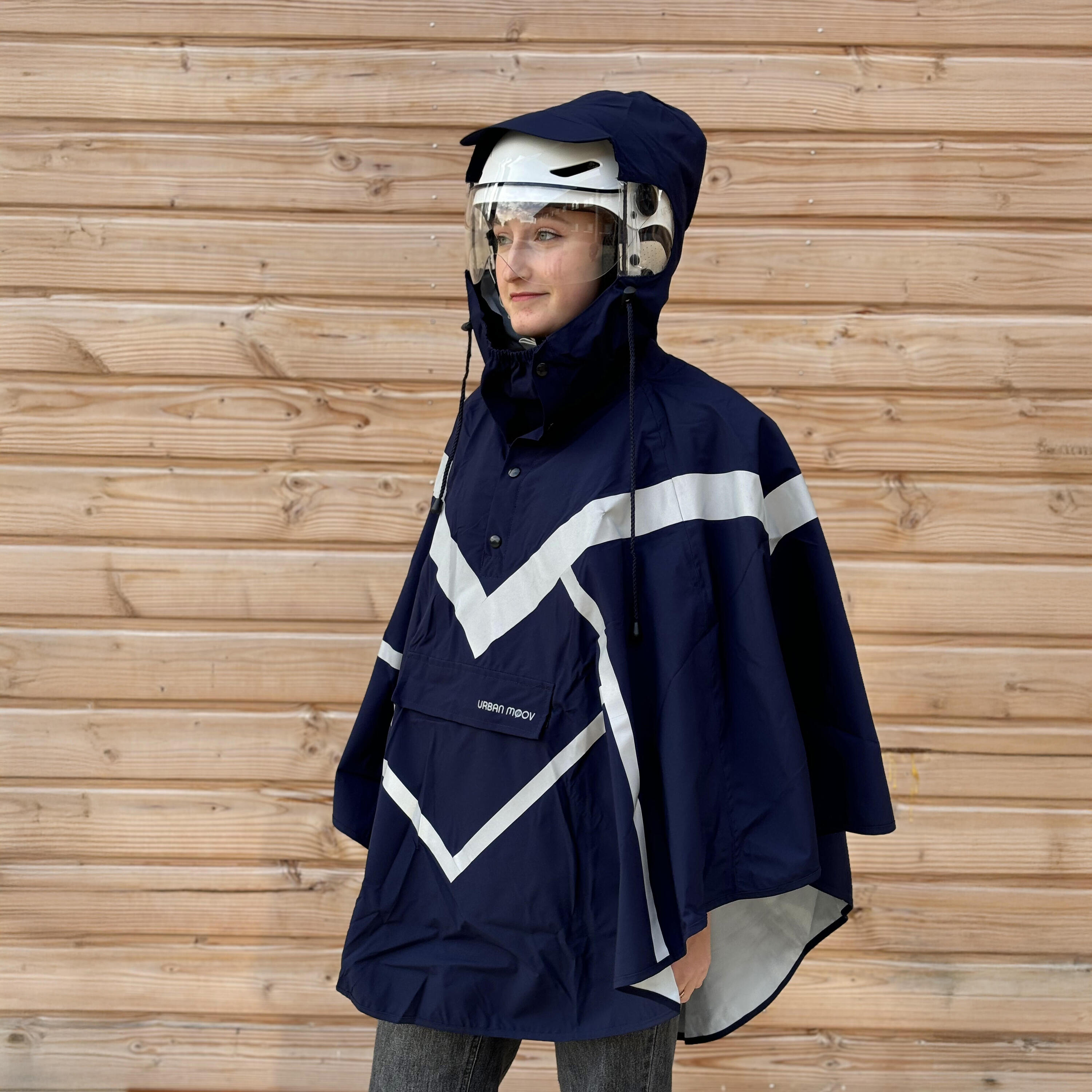 T'nB - Poncho de pluie Reflecto City Taille L,  bleu 2/6