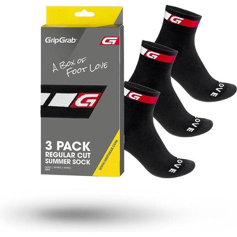 Chaussettes vélo 3-Pack Classic Regular Cut noir