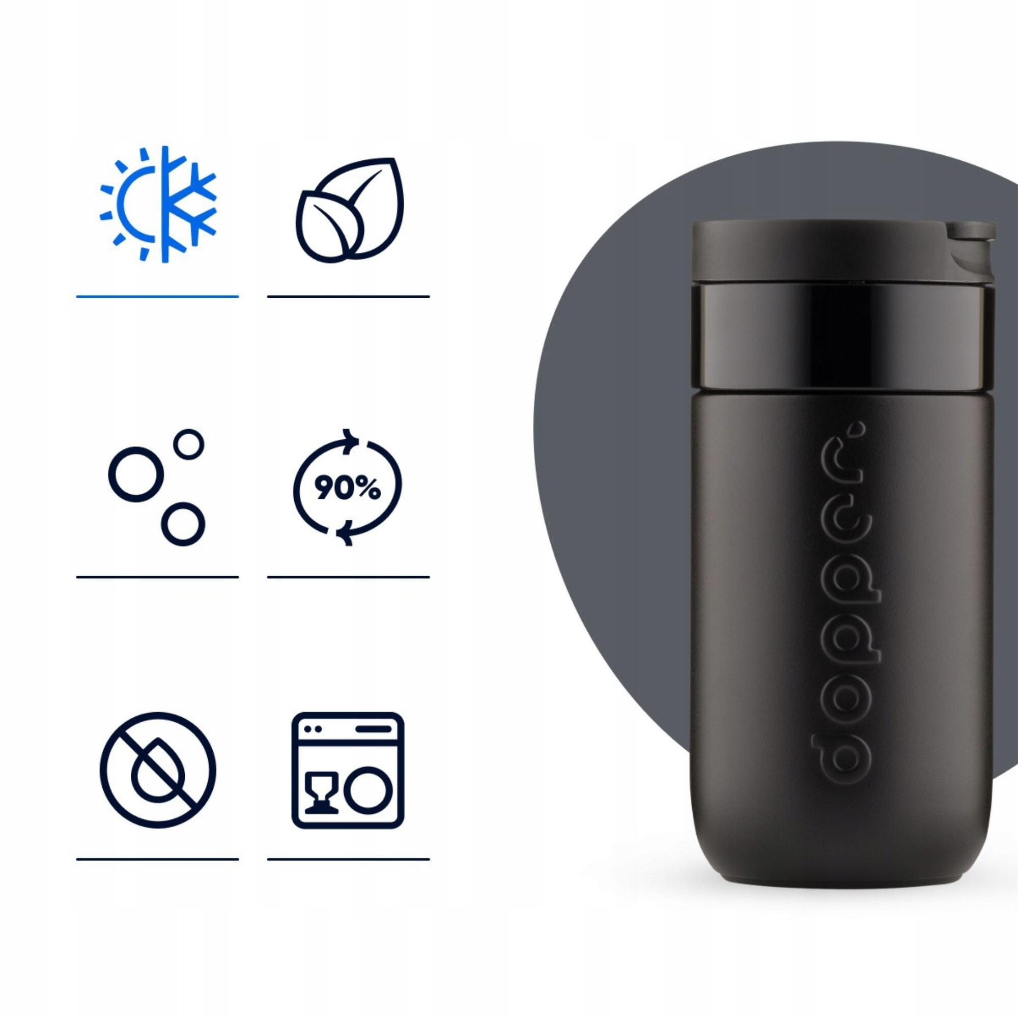Kubek termiczny Dopper Travel Mug ciepłe zimne gazowane napoje 6/7