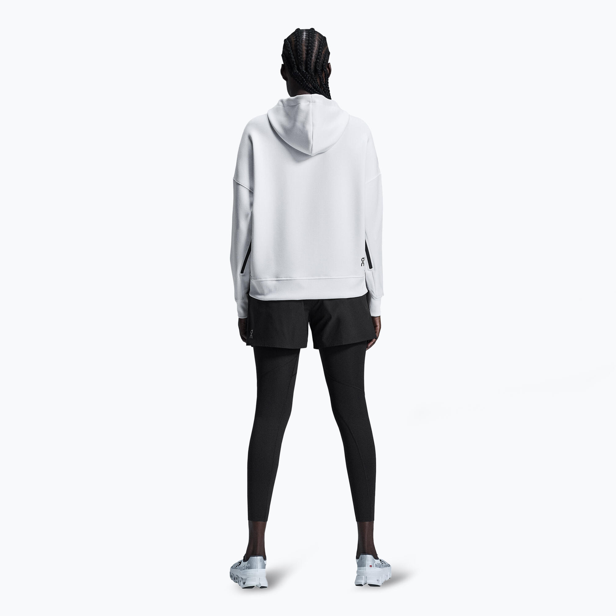 -RUNNING HOODIE WHITE WOMAN 3/7