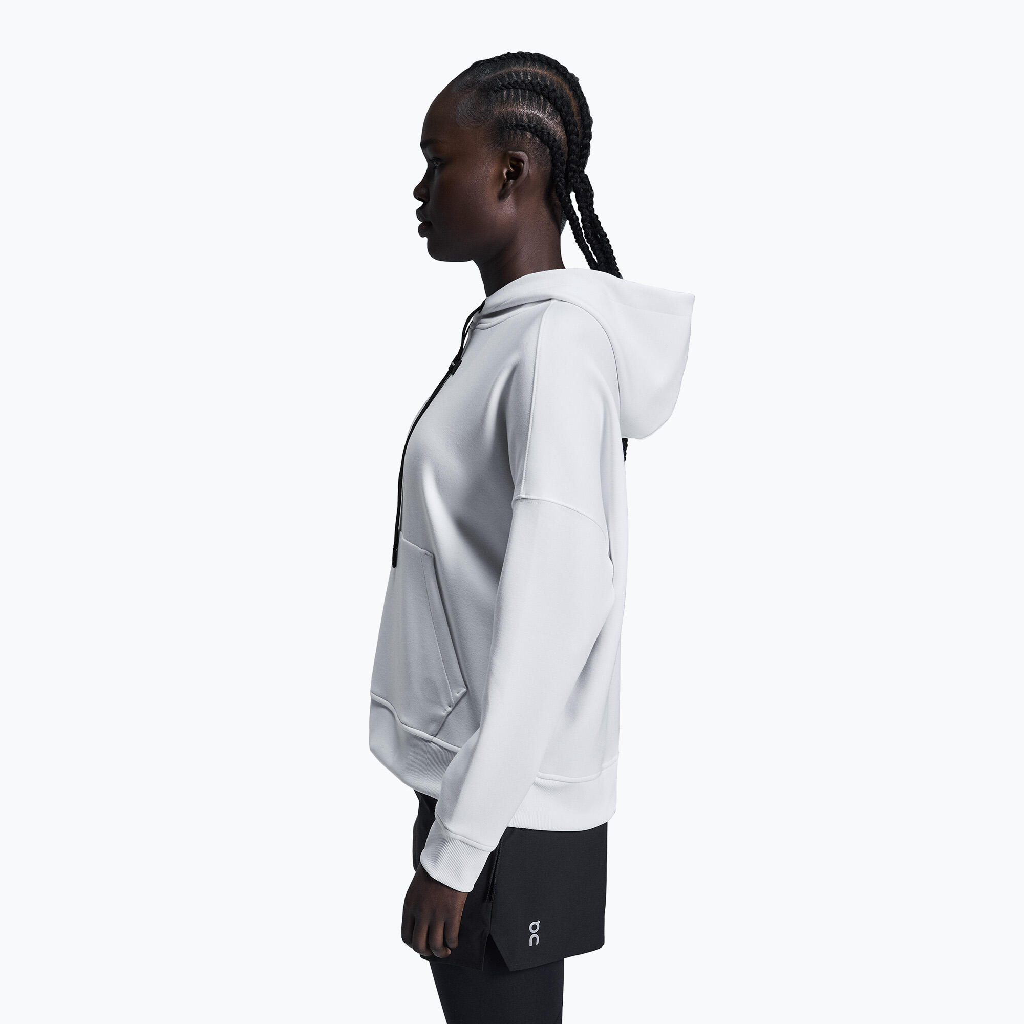 -RUNNING HOODIE WHITE WOMAN 4/7