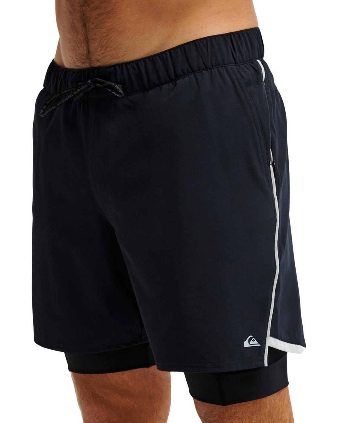 Boardshort Amphibian HIGHLINE AMPHIBIAN 17" Noir Homme 3/4