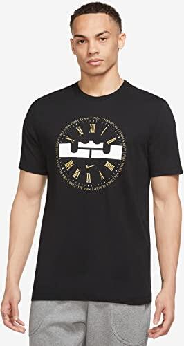 Nike Herren Basketball-T-Shirt LeBron Dri-FIT Schwarz Größe XL 4/6