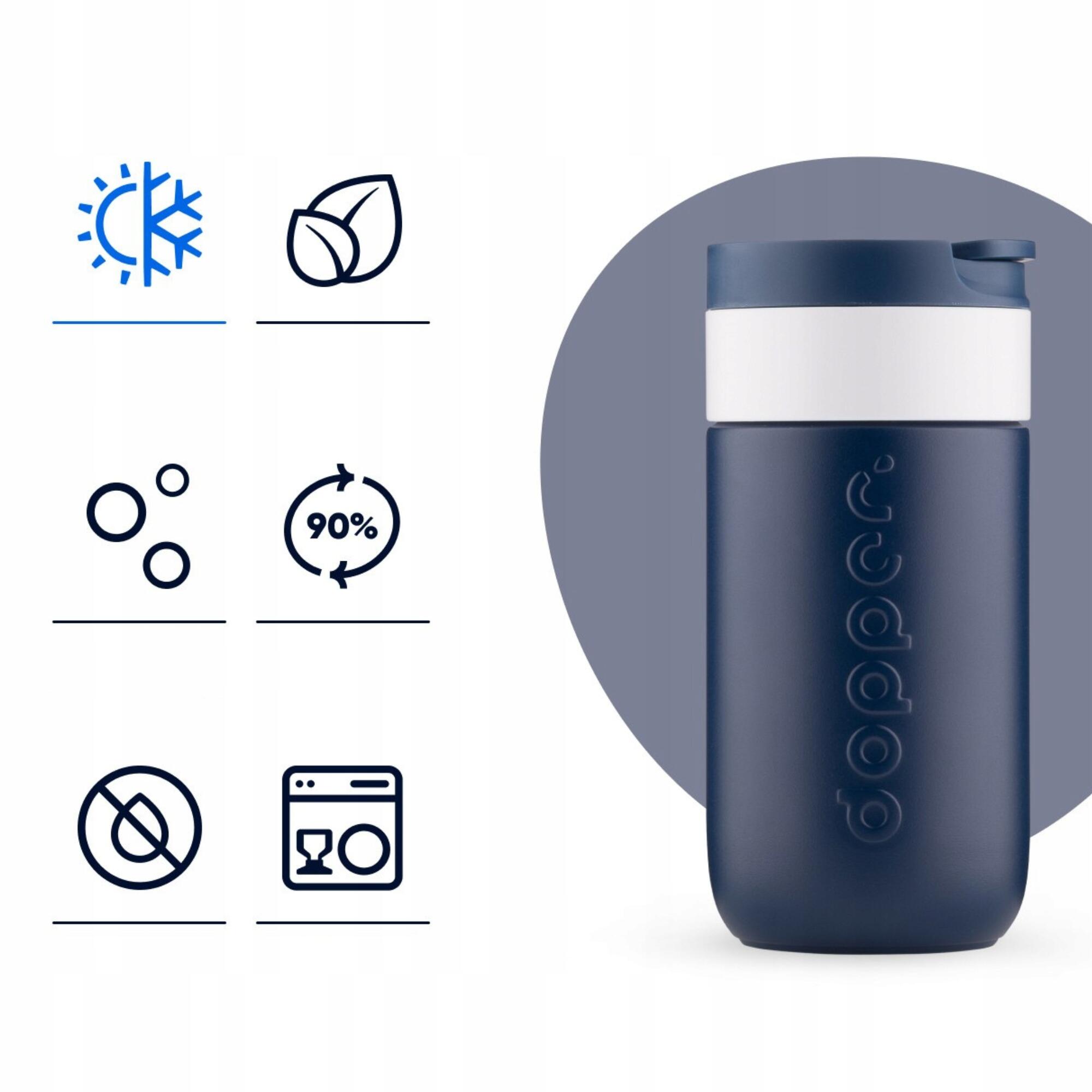 Kubek termiczny Dopper Travel Mug ciepłe zimne gazowane napoje 5/7