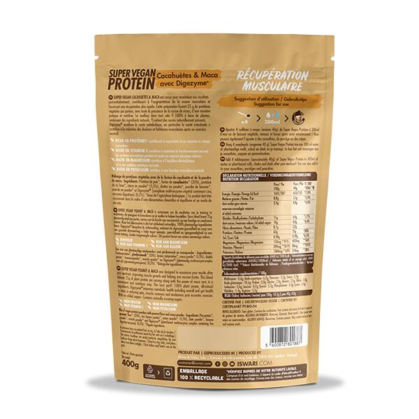 Super Veganistische Eiwit Pinda & Maca met DIGEZYME® 2/3