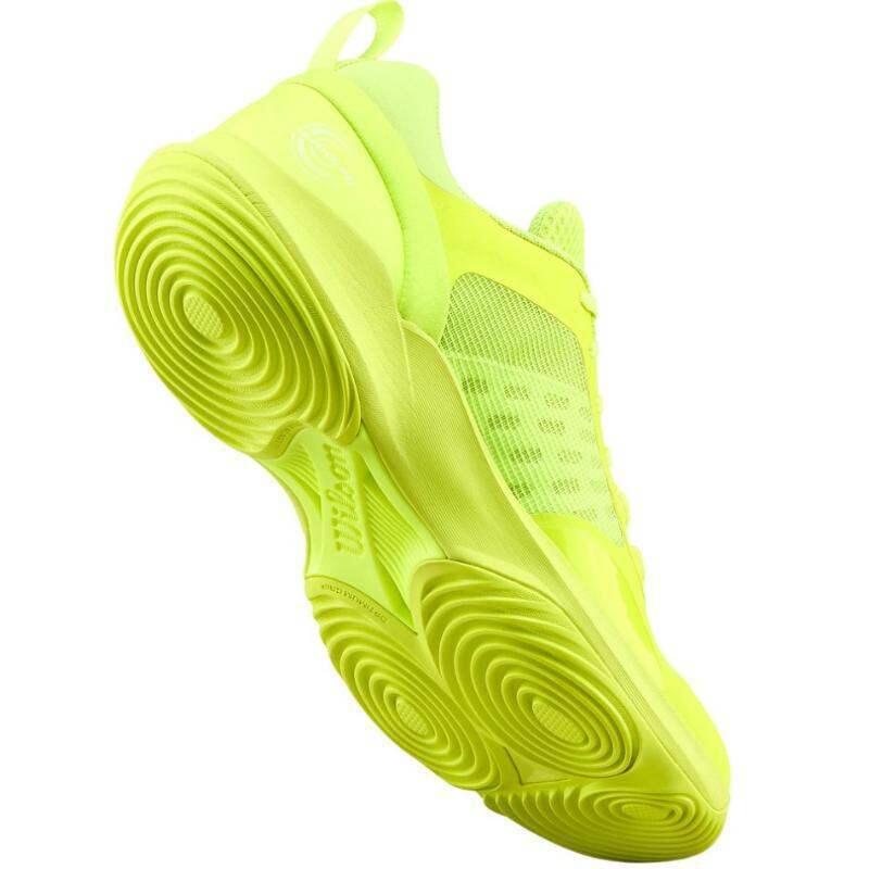 Tênis Wilson Hurakn Pro V2 Fluorescente Amarelo Branco 4/5