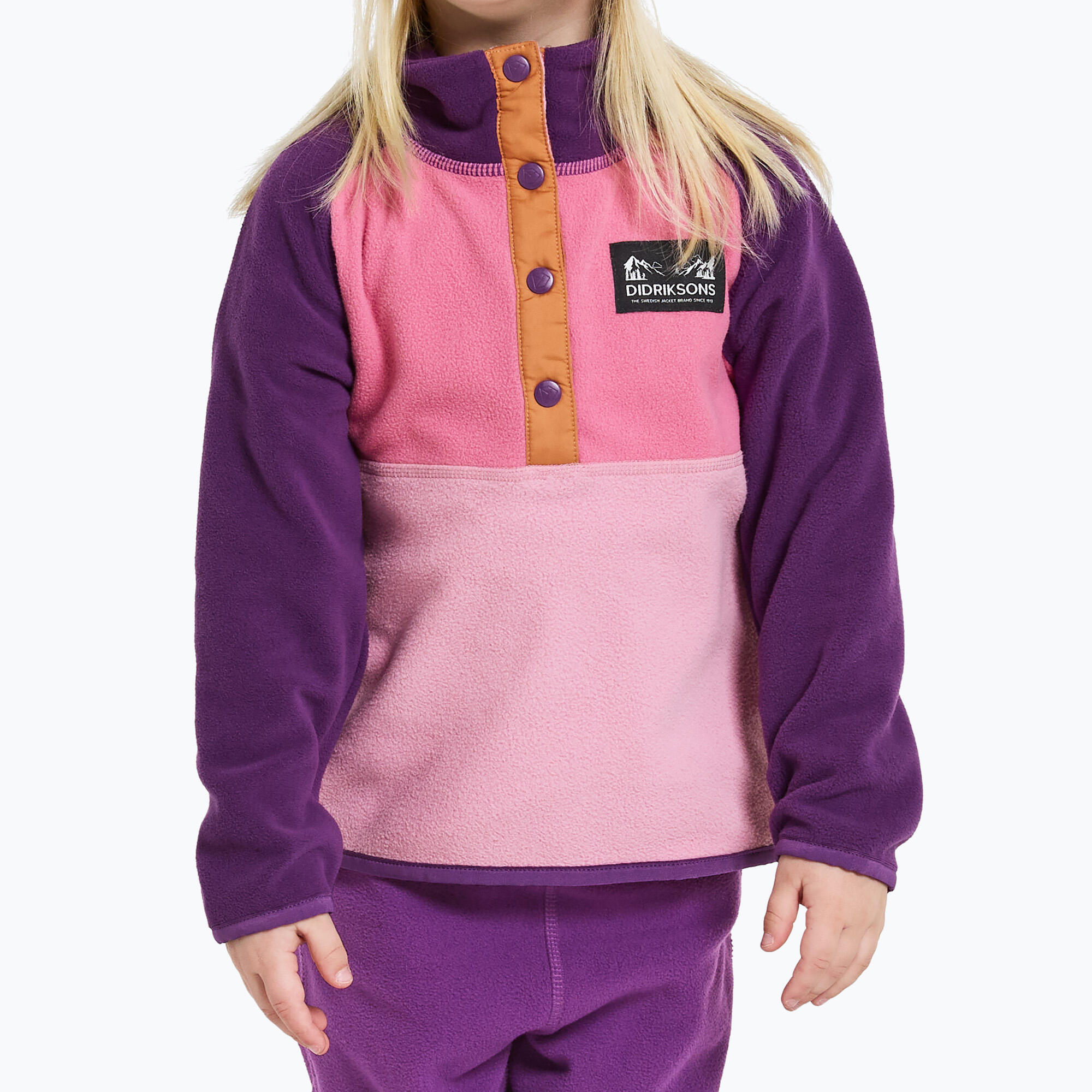 Bluza polarowa dziecięca Didriksons Monte Half Button 6/7