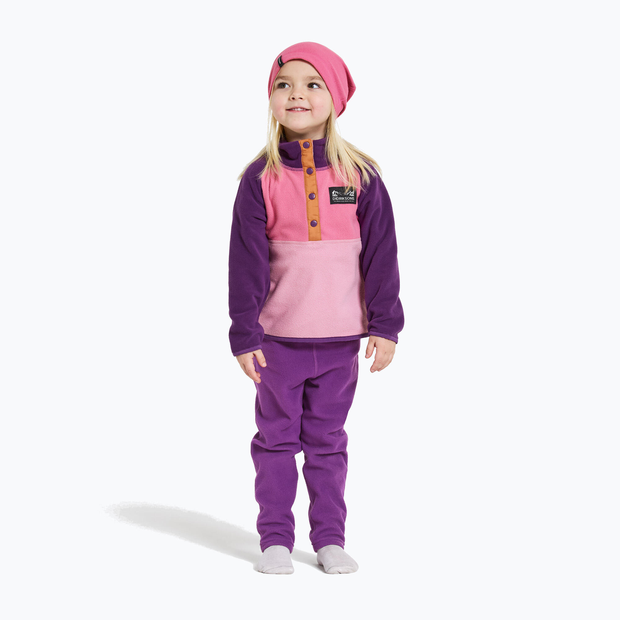 Bluza polarowa dziecięca Didriksons Monte Half Button 2/7