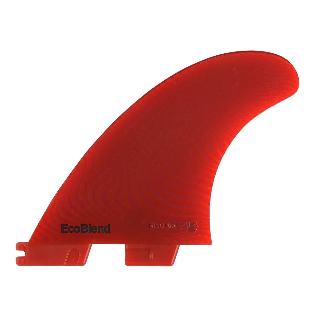 FCS II-Essential Series-ailerons Accelerator Thruster fins Eco Blend-Red L 3/4