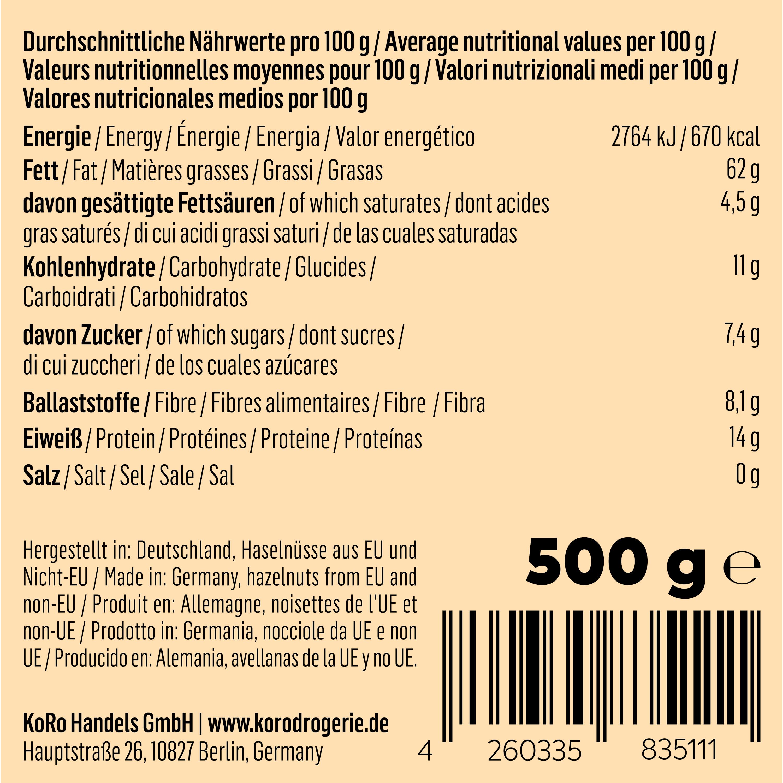 Purée de noisettes 500 g 5/7