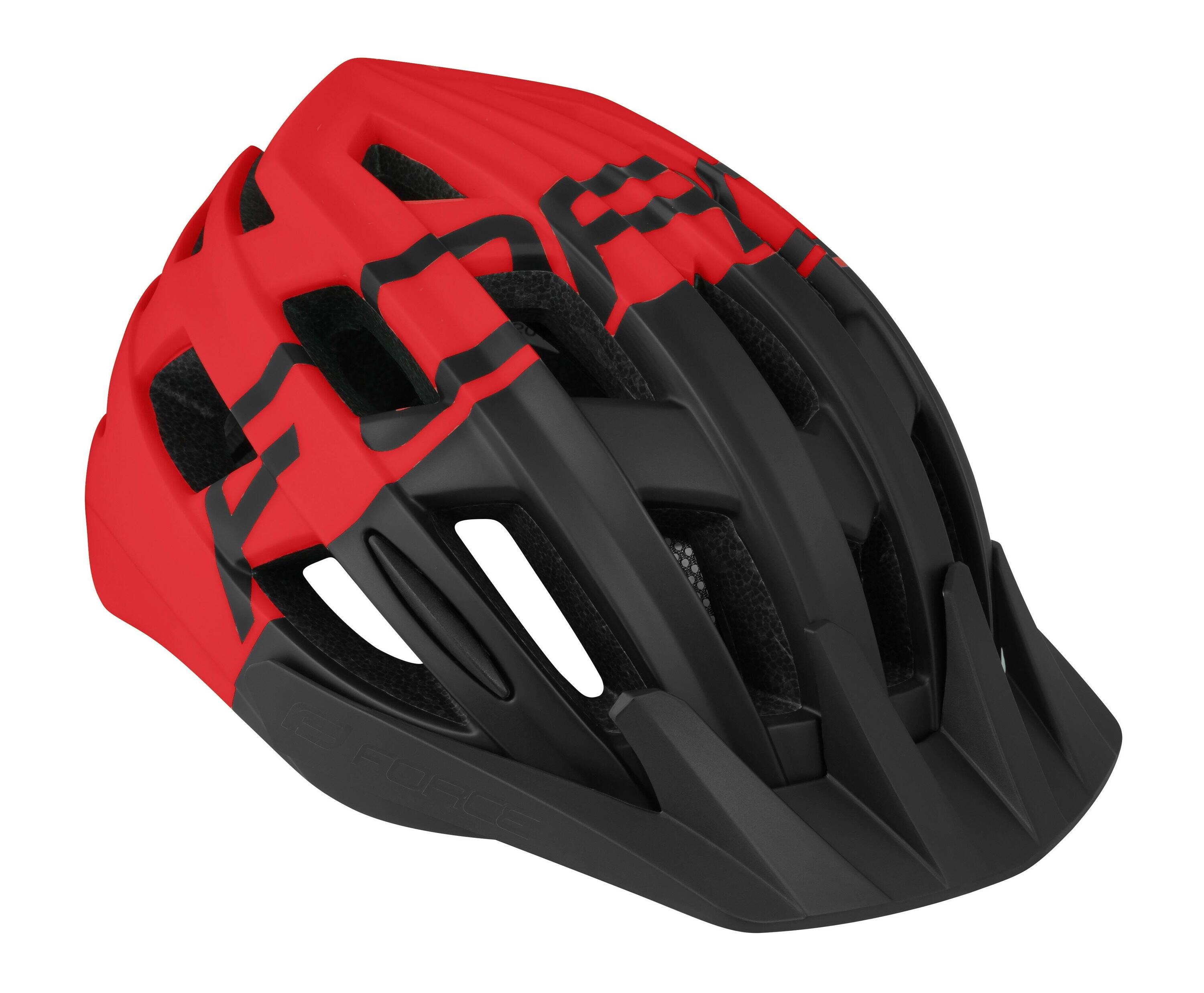Capacete Force Corella MTB Preto/Vermelho 2/5