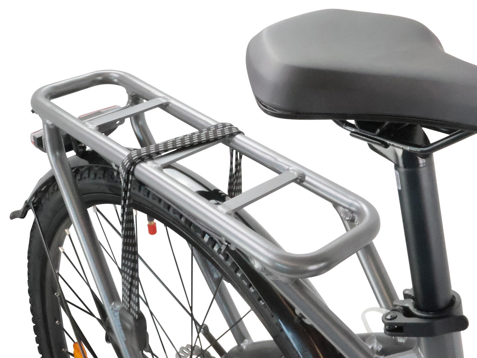 Unisex elektrische stadsfiets 12.8Ah 28 inch grijs Urban 3/5