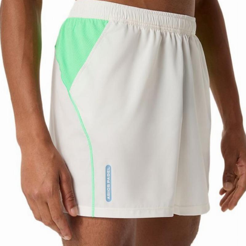 Short Asics Padel Court 7IN Blanco Crema Verde 2/7