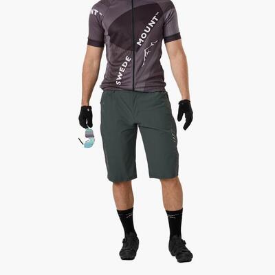 Heren mtb 2-in-1 korte broek ademend sneldrogend core mtb stretch korte broek