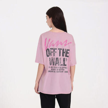 Dames Skate T-shirt Katoen Oversized Fit Wall Outsized