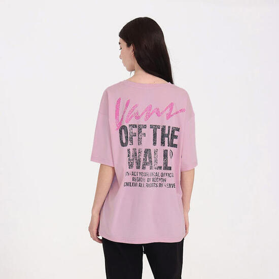 Dames Skate T-shirt Katoen Oversized Fit Wall Outsized