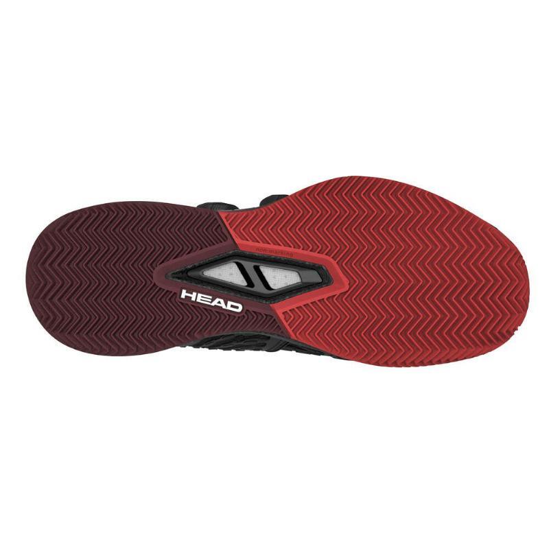Zapatillas Head Endure Pro BOA Clay Negro Rojo 4/5