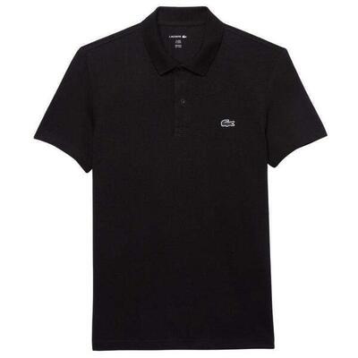Pole lacoste in forma normale in cotone nero