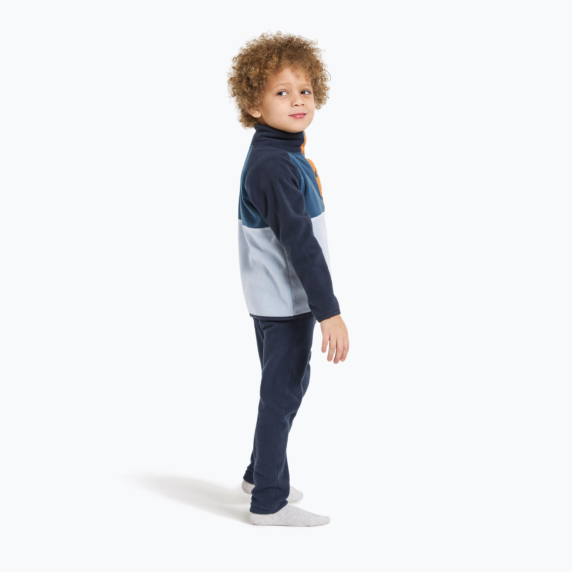 Bluza polarowa dziecięca Didriksons Monte Half Button 4/7