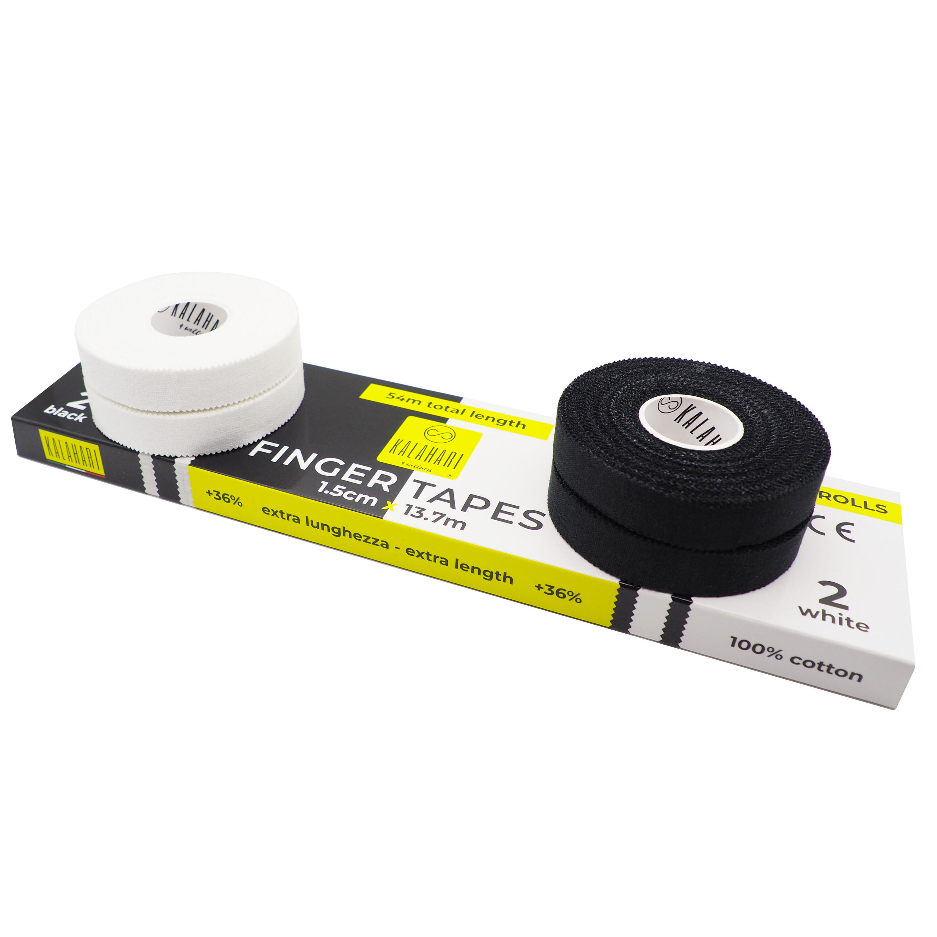 4 rouleaux Tape Doigts extra long, 1,5 cm x 13,7 m, pour bandages et strapping 6/6