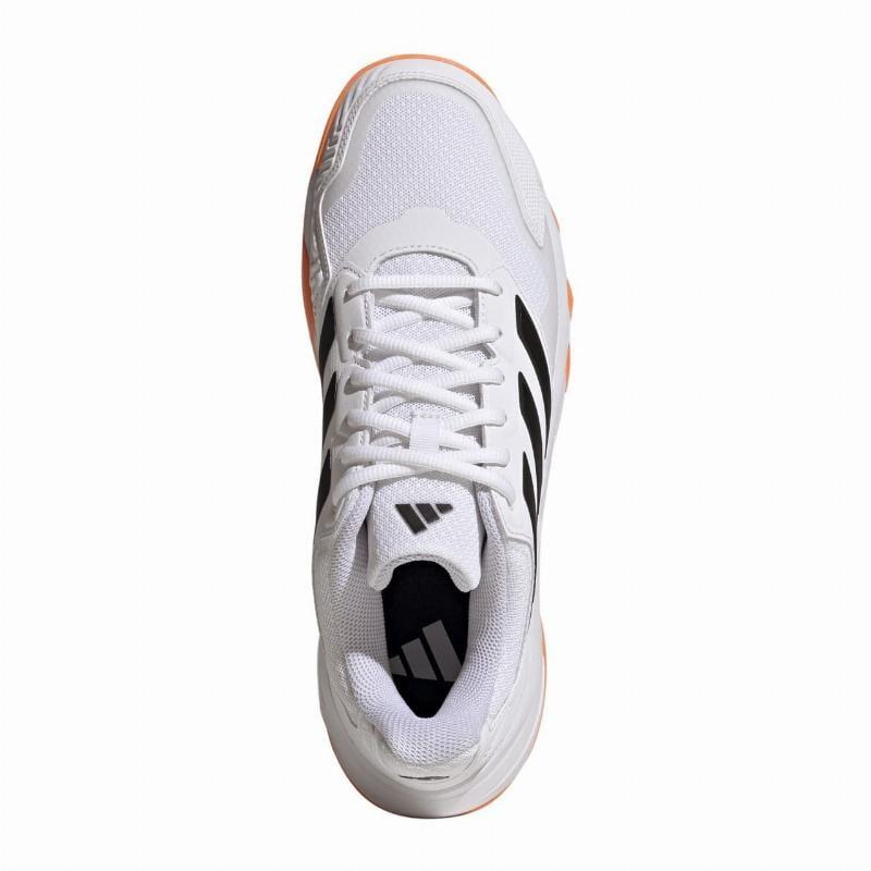 Tênis Adidas CourtJam Control 3 Clay White Orange Black 4/5
