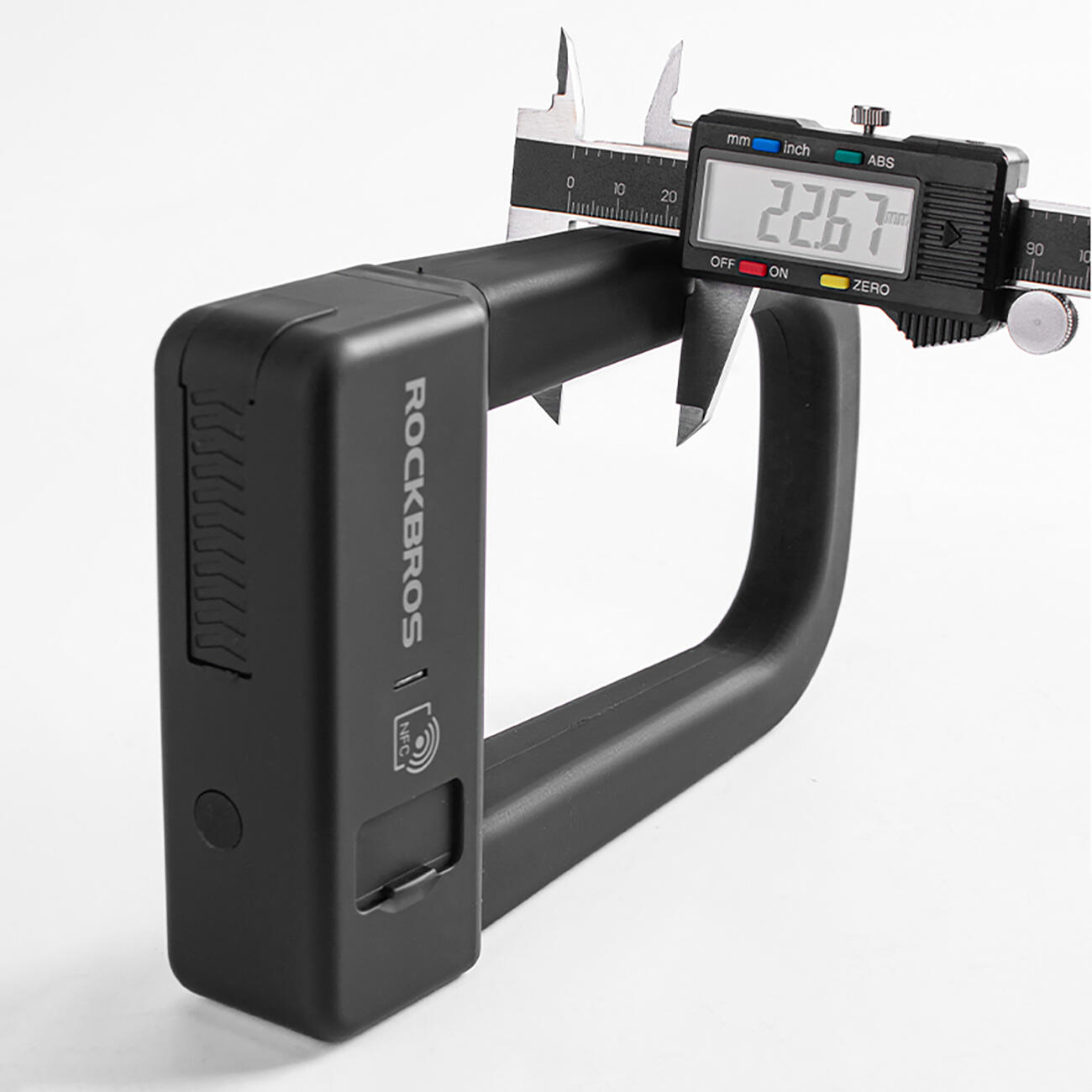 Rockbros RBNS1 SMART Fahrradschloss mit NFC-Lesegerät - Schwarz 2/7