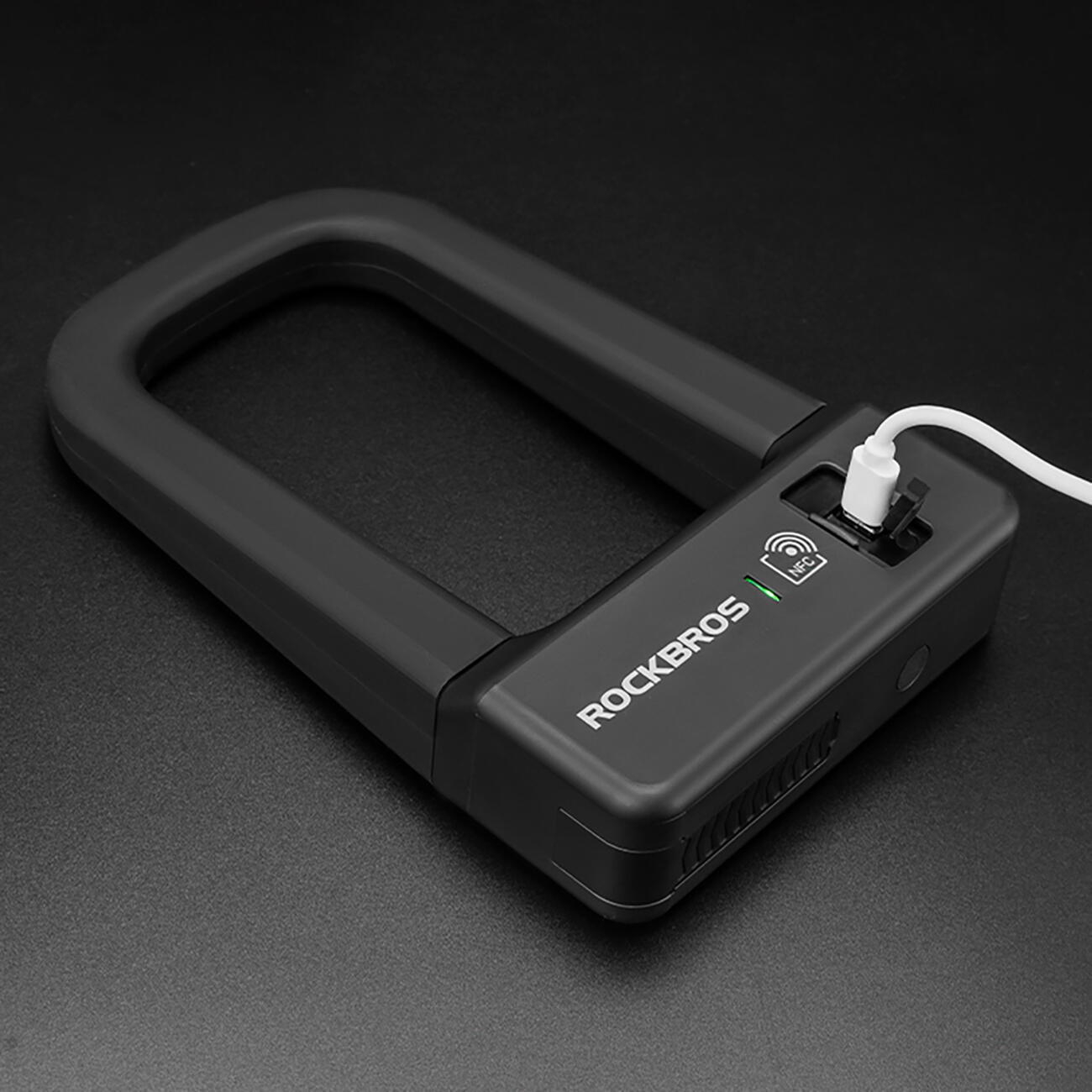 Rockbros RBNS1 SMART Fahrradschloss mit NFC-Lesegerät - Schwarz 7/7