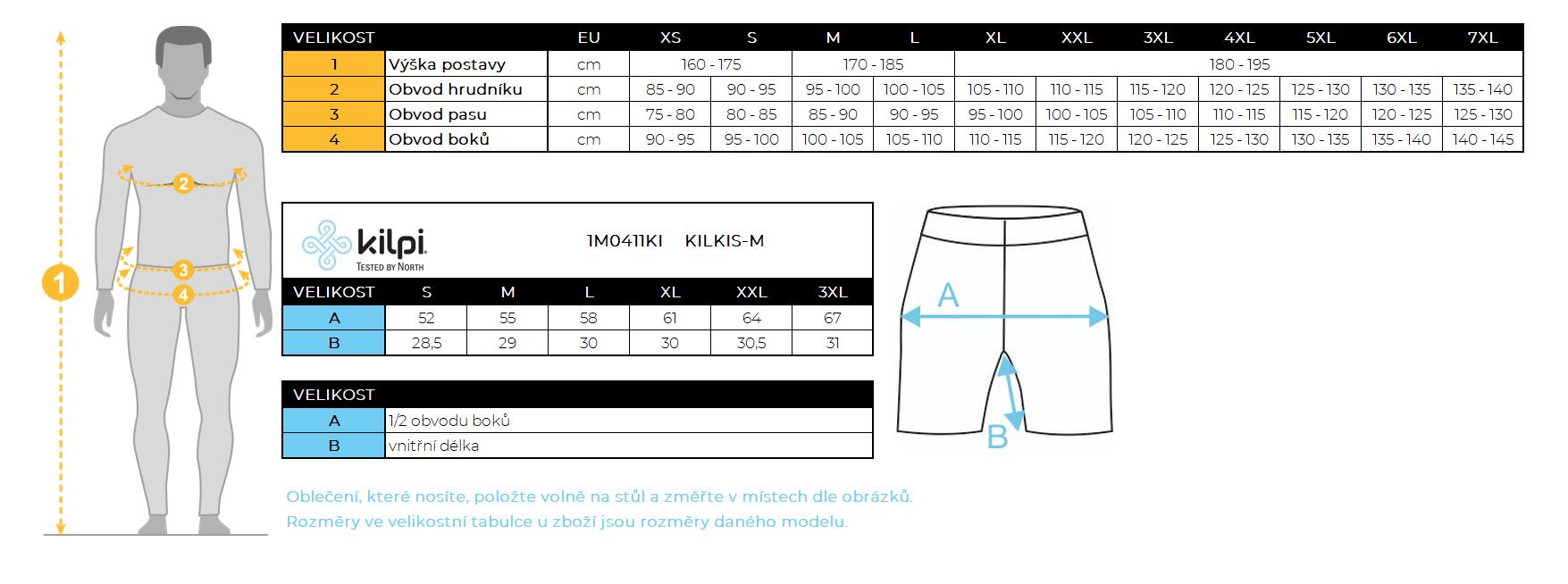 Pantaloncini cargo da uomo Kilpi KILKIS-M 6/6