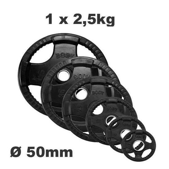 Olympische Halterschijf 50 mm - ORTK1-25 - 1,25 kg - Rubber