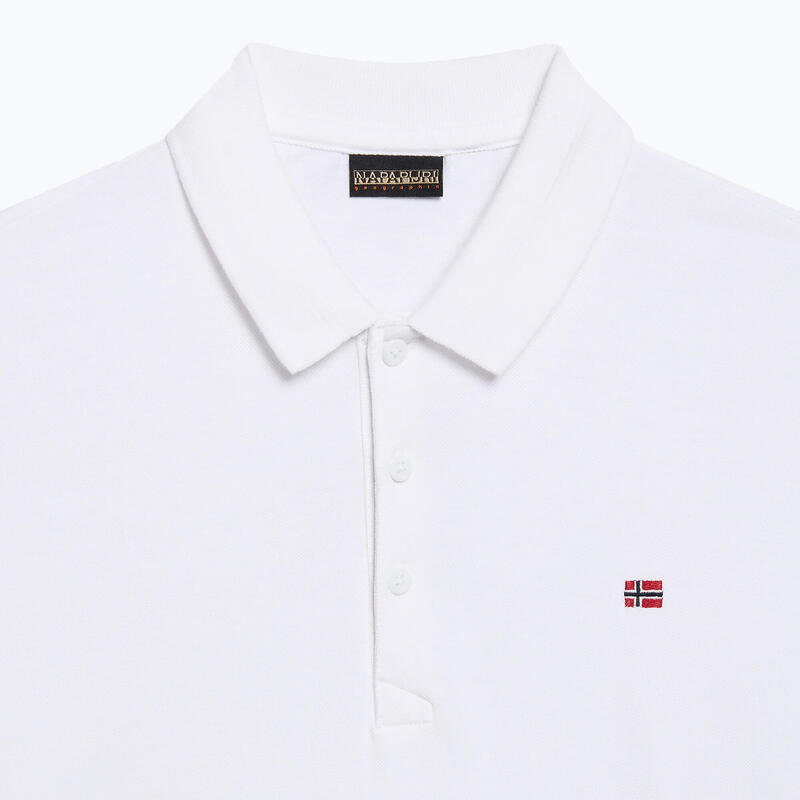 Tricou polo barbati din bumbac cu logo alb