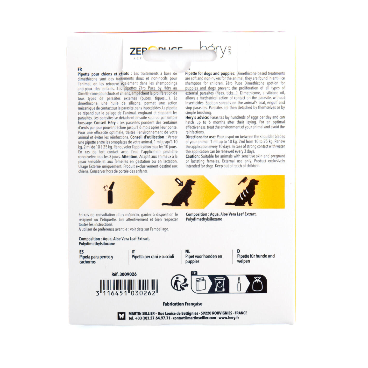 Antiparasit für Hunde Héry Pipet ZP (x5) 3/3