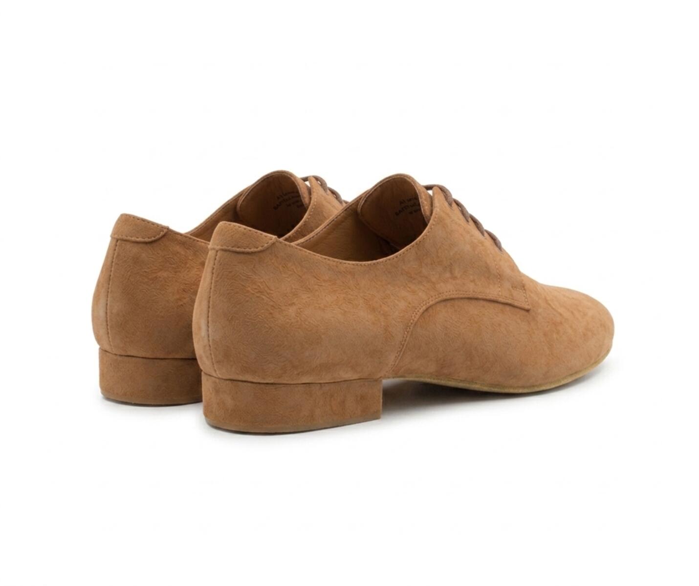 Scarpe da ballo nobili in pelle scamosciata marrone 3/3