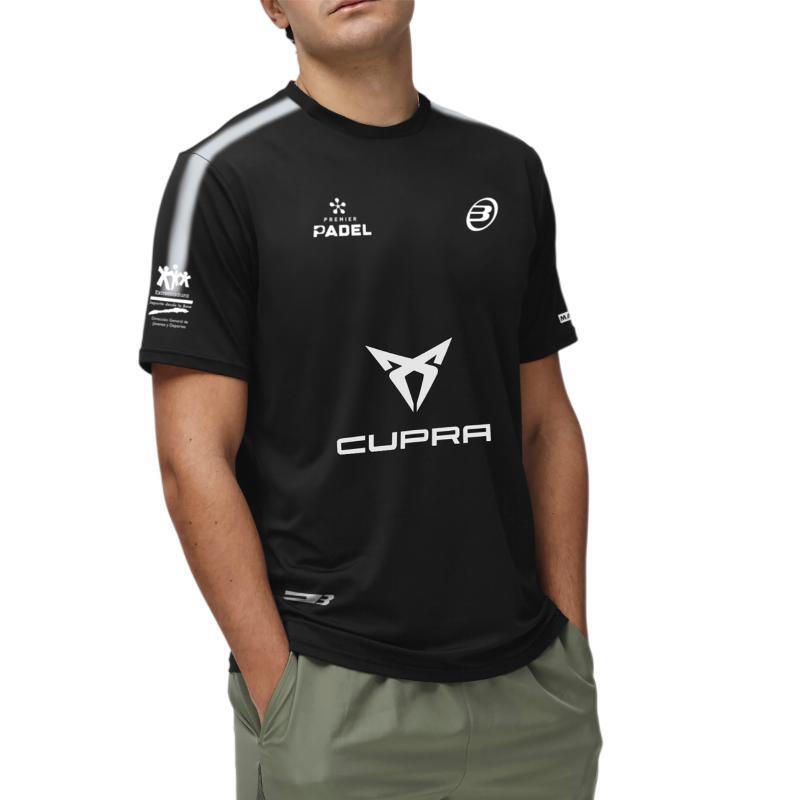 Camiseta preta Bullpadel Pablo Cardona Montse 3/5