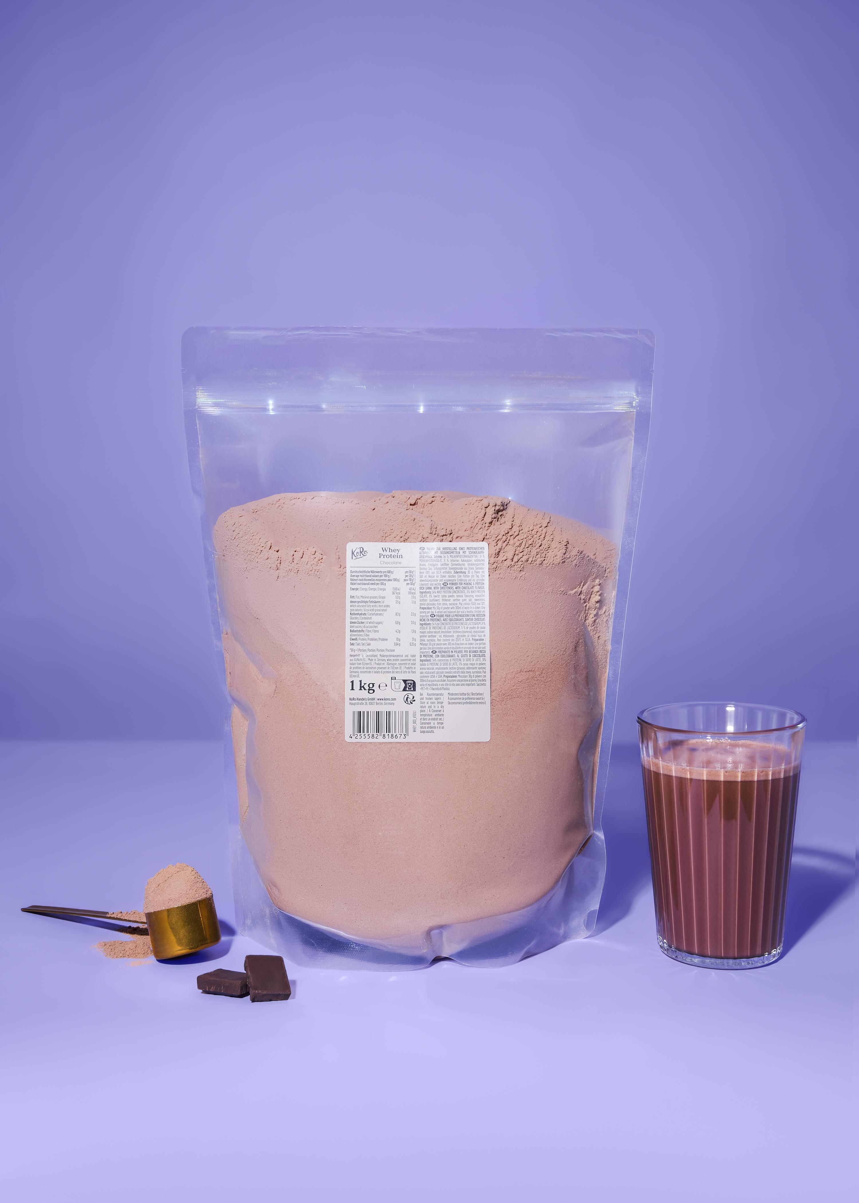 Whey protéine au chocolat 1 kg 2/6