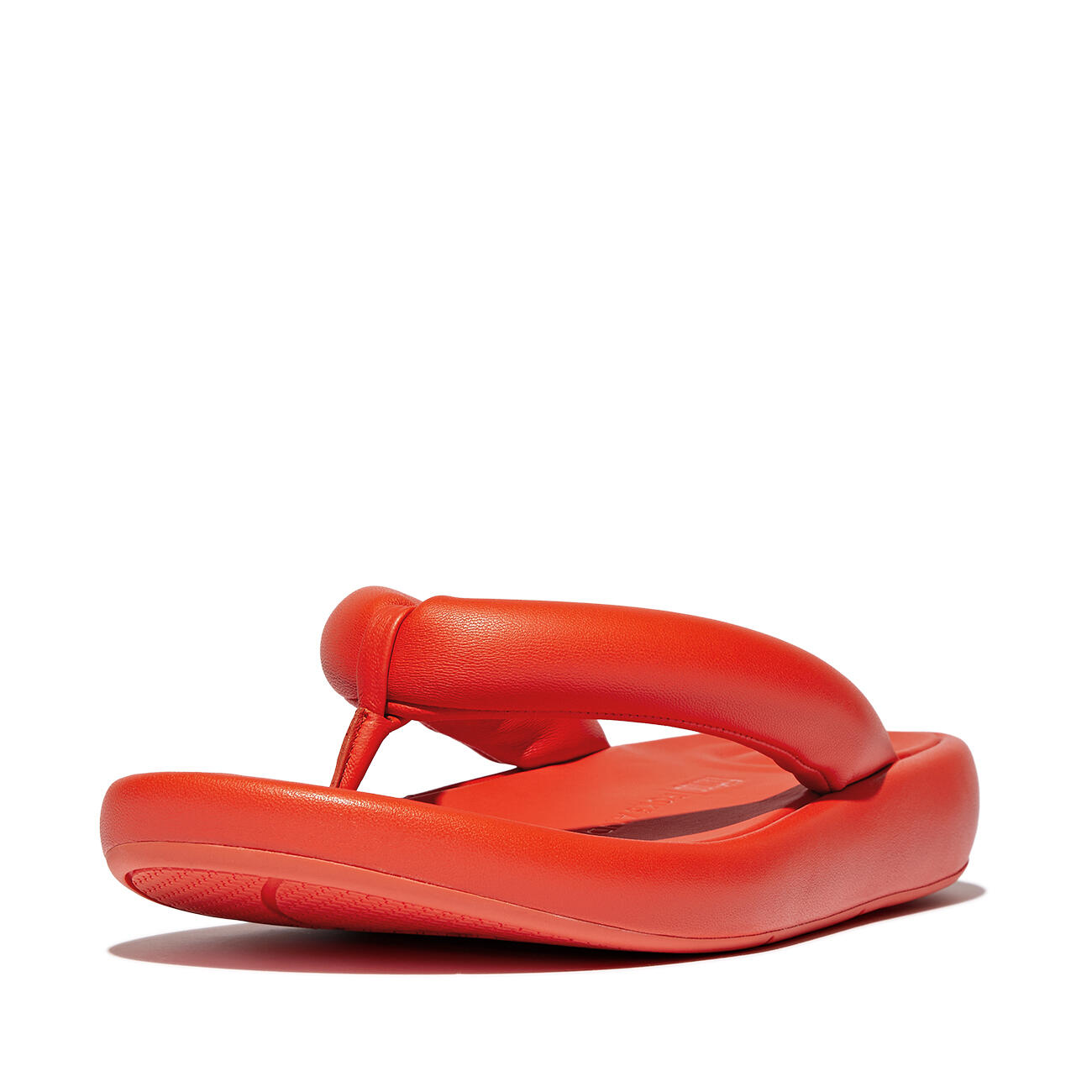 FITFLOP FitFlop Iqushion D-Luxe X Roksanda Pad. Leather Flip-Flops  TANGERINE 40 2/7