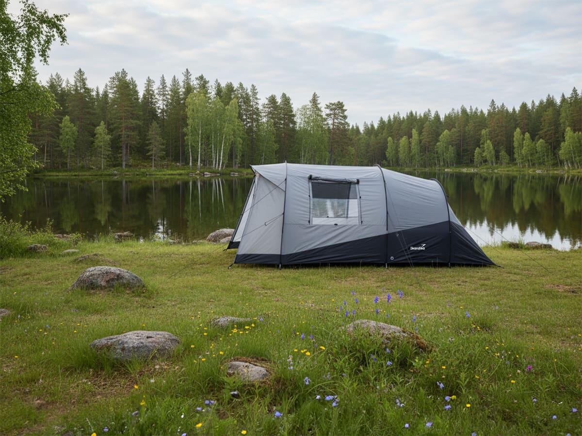 Tente tunnel Isken 3 Sleeper Protect - 3 personnes - Sol cousu - Protection UV 3/7