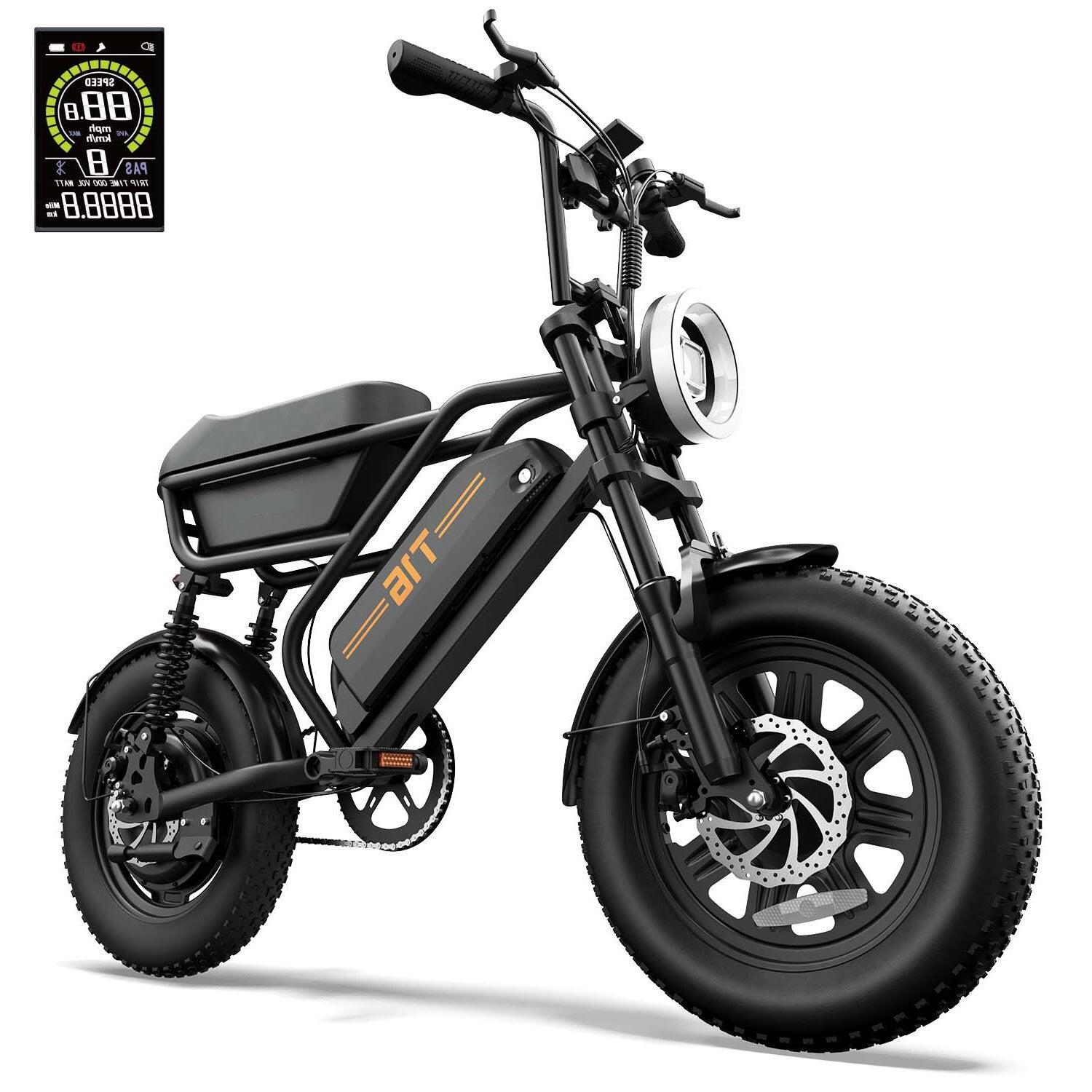Elektrische Fiets URLIFE T16 500W 48V13Ah 16" Zwart 4/5