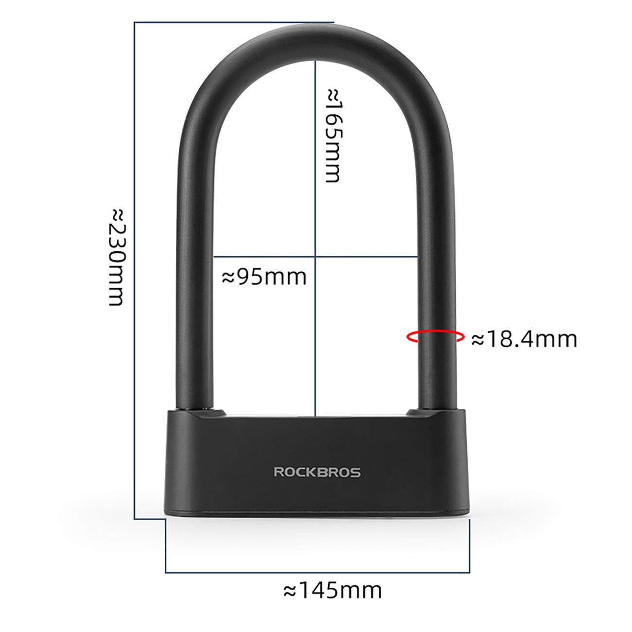 Zámek na kolo Rockbros se čtečkou otisků prstů a Bluetooth 5/7
