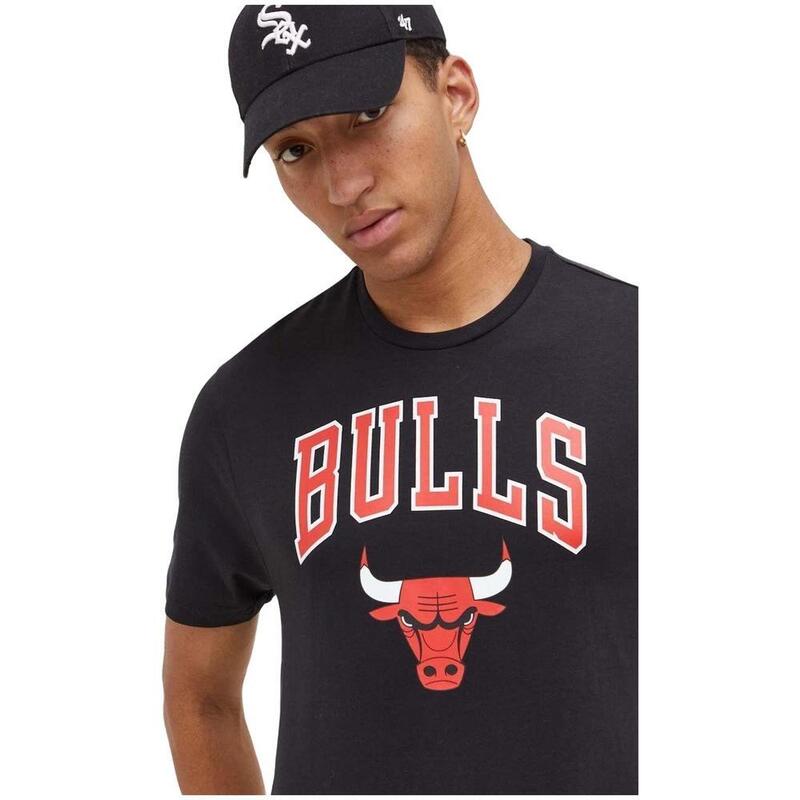 Tricou fitness bărbați Regular Tee Chicago Bulls negru