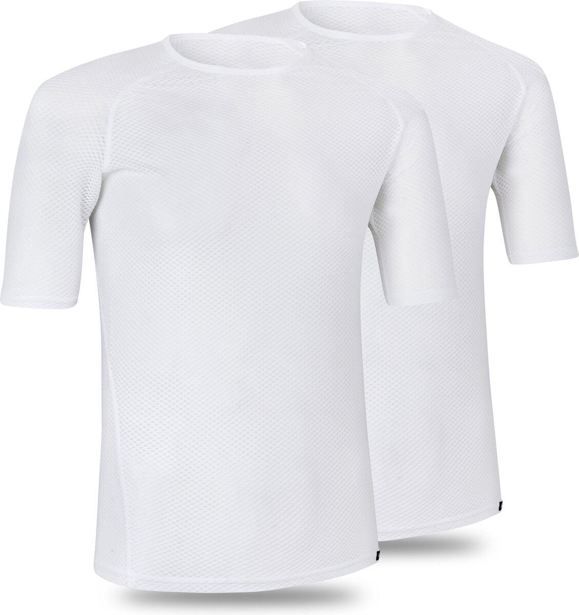 Gripgrab Ultralight Mesh Short Sleeve Base Layer 2-pack White - XL