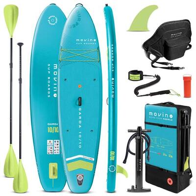 Tavola SUP gonfiabile saldata Garda TQL (330cm) con sedile kayak e pagaia 2 in 1