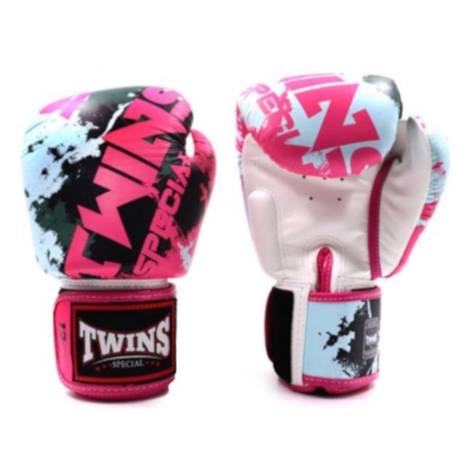 Rękawice Bokserskie Twins Special  ze skóry naturalnej Fancy Candy  14 Oz 2/3