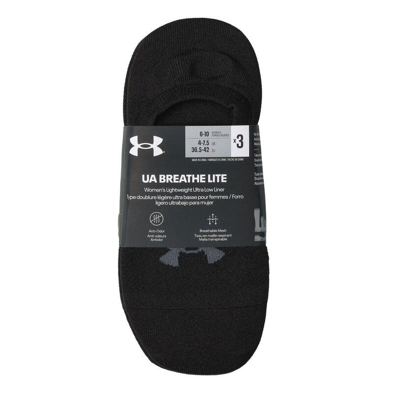 Șosete fitness femei Breathe Lite Ultra Low 3P Negru