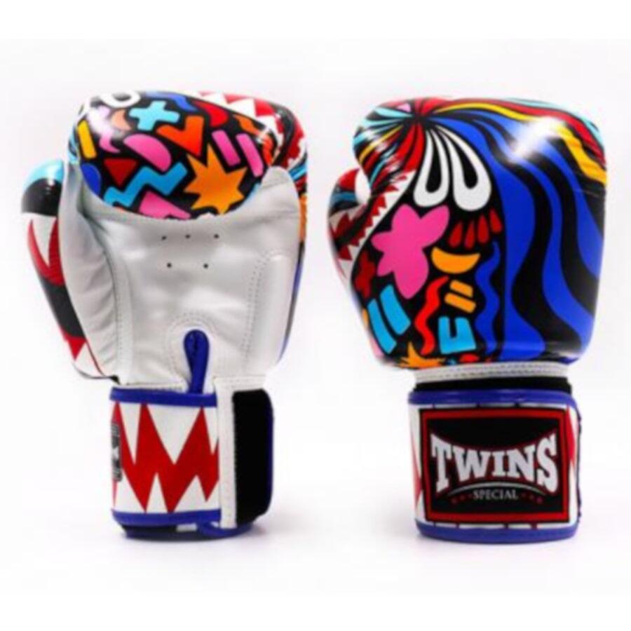 Rękawice Bokserskie Twins Special  ze skóry naturalnej Fancy Abstract 14 Oz 2/3