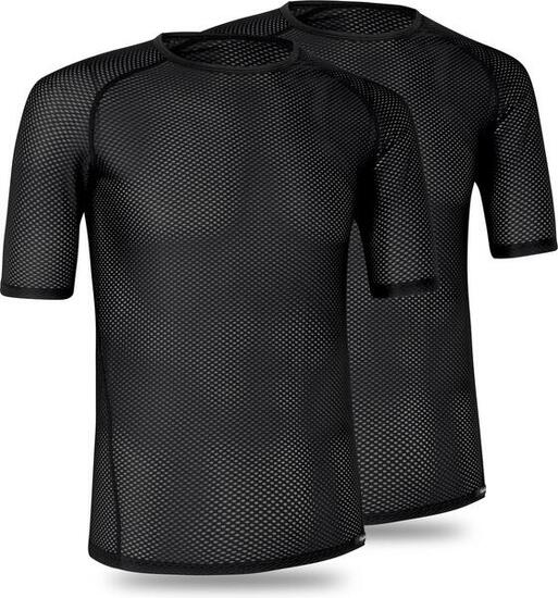 Lot de 2 débardeurs Gripgrab Ultralight noirs unisexes en maille - Taille M