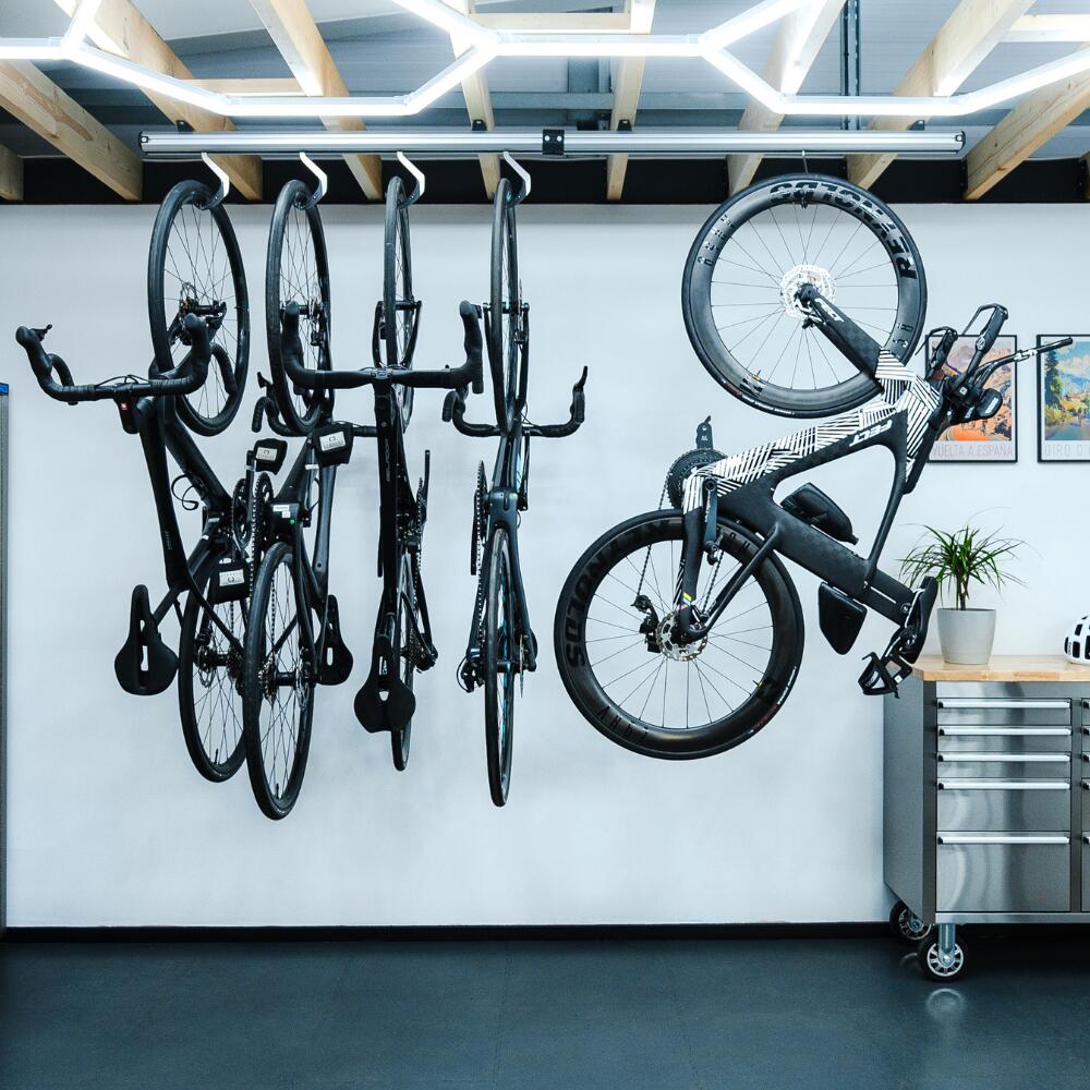 Stashed Spacerail Ceiling Mounted Bike Rack for 8 Bikes | Decathlon