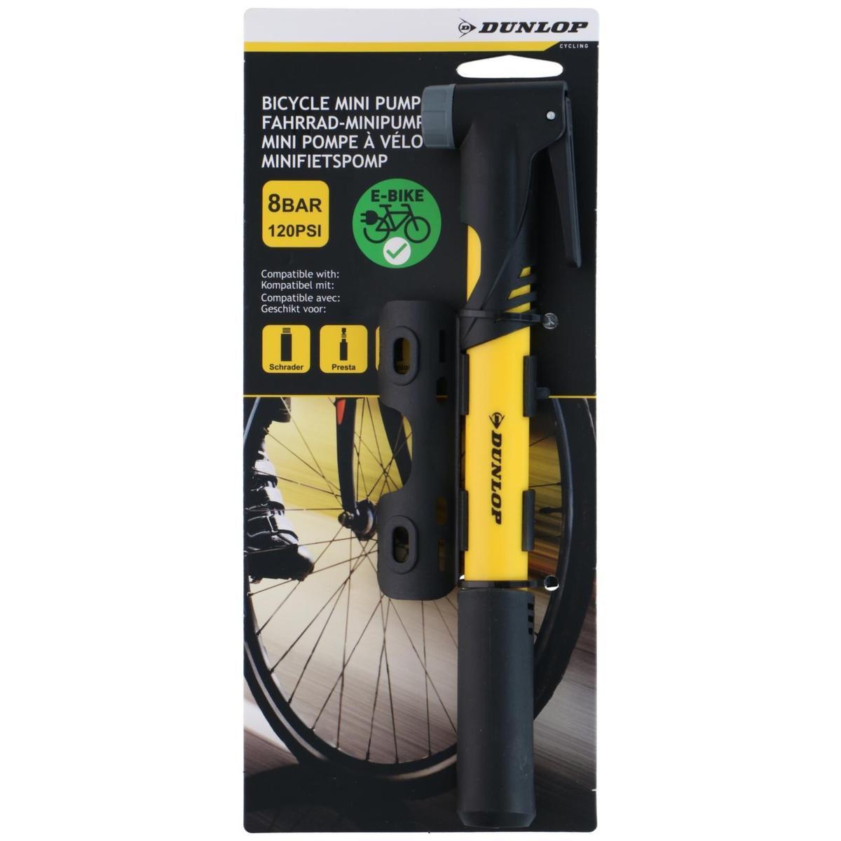 Pompka rowerowa mini Dunlop 120psi 8bar 7/7